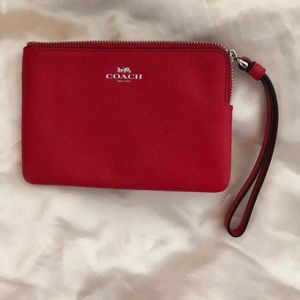 Coach Red Wristlet